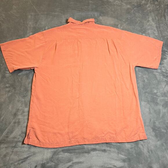 Tommy Bahama Men's 100% Silk Palm Tree Design Hawaiian Button Up Shirt Size MED - Picture 2 of 9